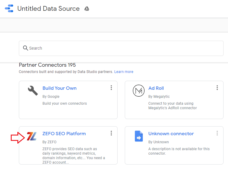 Connecting ZEFO to Data Studio ZEFO Online SEO Software